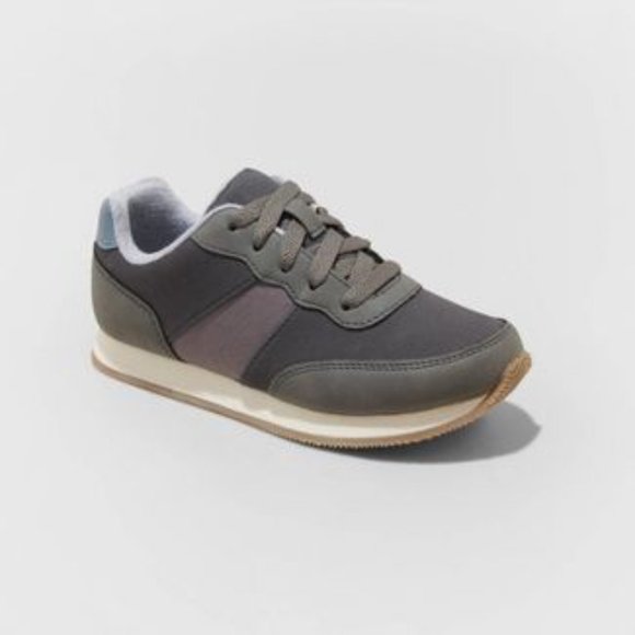 Boys' Miles Lace-Up Sneakers - Cat & Jack™ Gray - Picture 1 of 4
